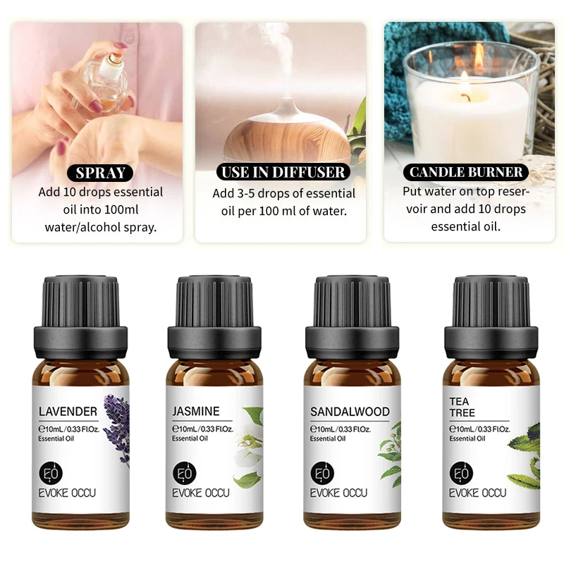 10ml Lavender Essential Oils Diffuser Aroma Oil Tea Tree Rose Sandalwood Jasmine Ginger Plant Aroma Oil Aromatherapy
10ml Lavender Essential Oils Diffuser Aroma Oil Tea Tree Rose Sandalwood Jasmine Ginger Plant Aroma Oil Aromatherapy
