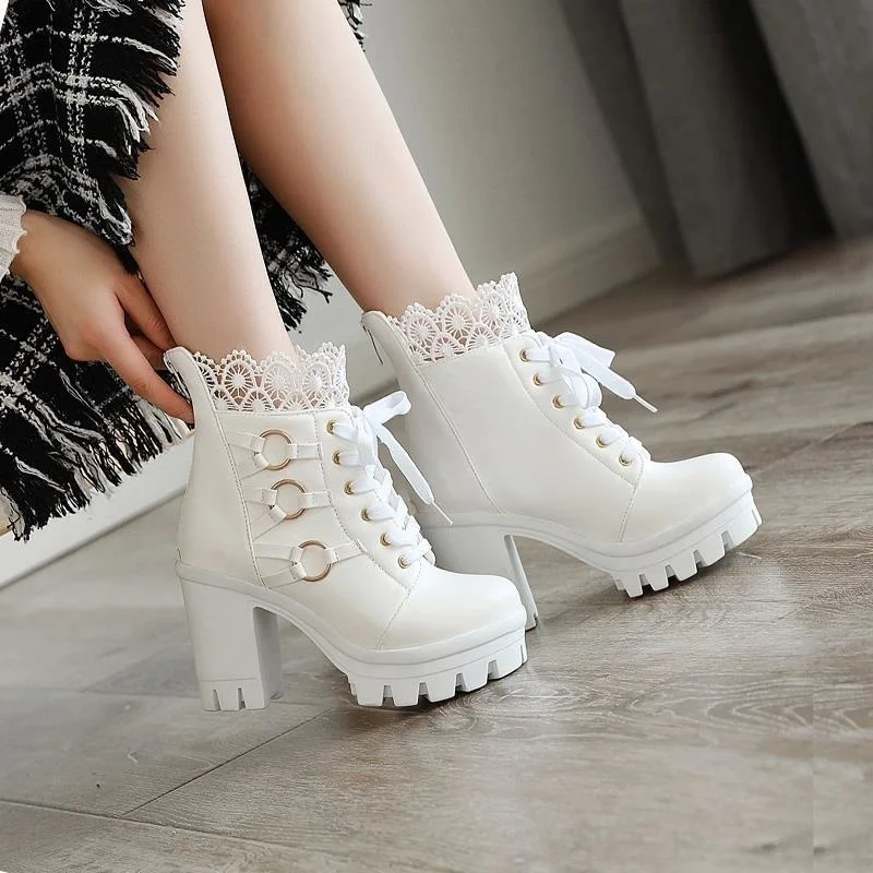 01 Autumn and Winter New High-heeled Martin Boots Women's Short Boots Women's Short Boots Thick Heels Versatile Platform
01 Autumn and Winter New High-heeled Martin Boots Women's Short Boots Women's Short Boots Thick Heels Versatile Platform