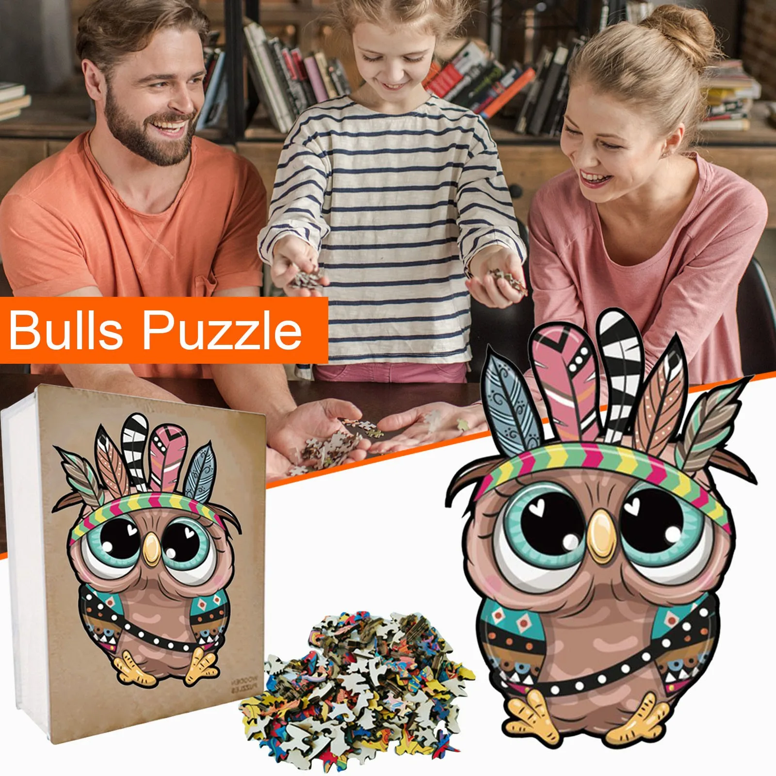 Twirl Toy Kids for Owl and Animal Pieces Big-eyed Puzzle Wooden Adults Shape Gift Puzzle Toy
Twirl Toy Kids for Owl and Animal Pieces Big-eyed Puzzle Wooden Adults Shape Gift Puzzle Toy
