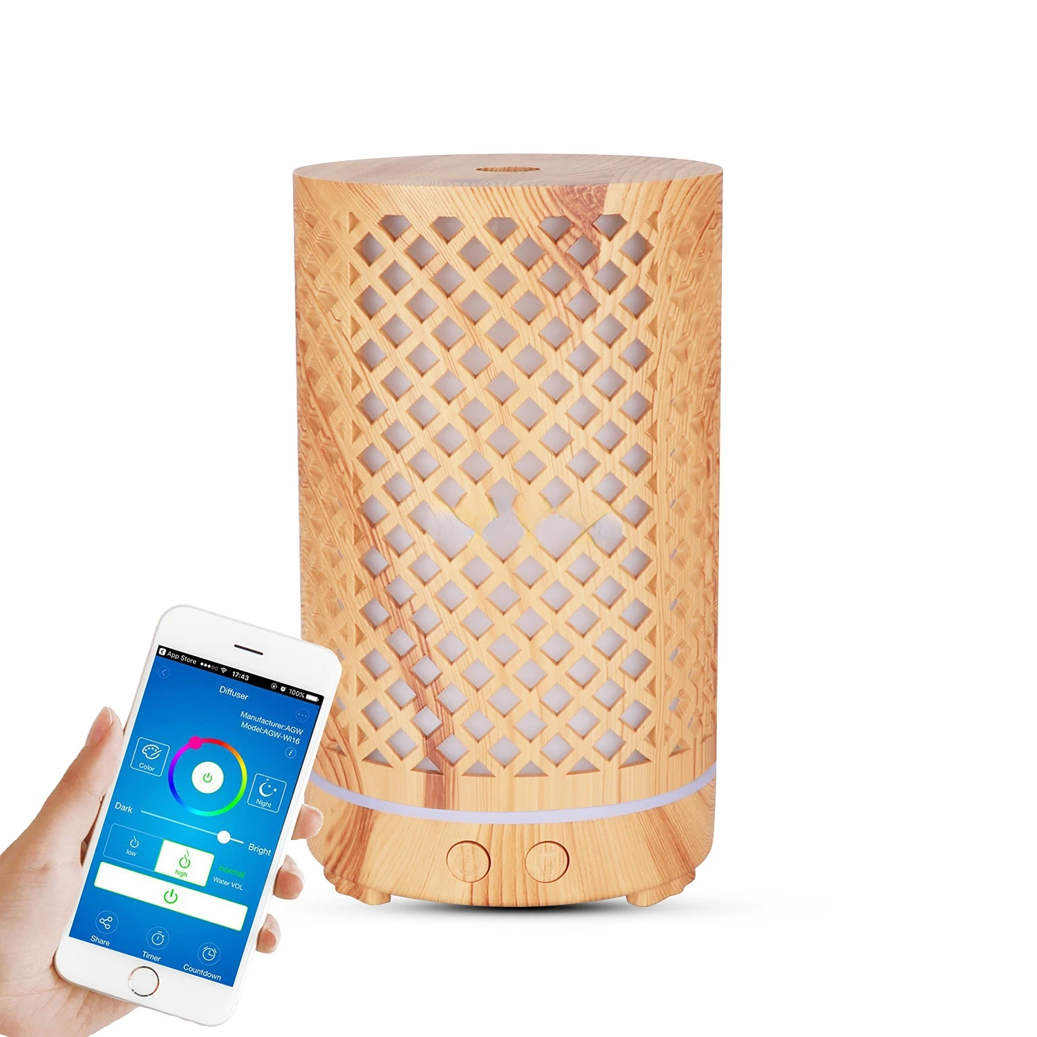 Smart Wifi Home Appliances Essential Cool Mist Air Humidifier Essential Aromatherapy Oil Diffuser
Smart Wifi Home Appliances Essential Cool Mist Air Humidifier Essential Aromatherapy Oil Diffuser