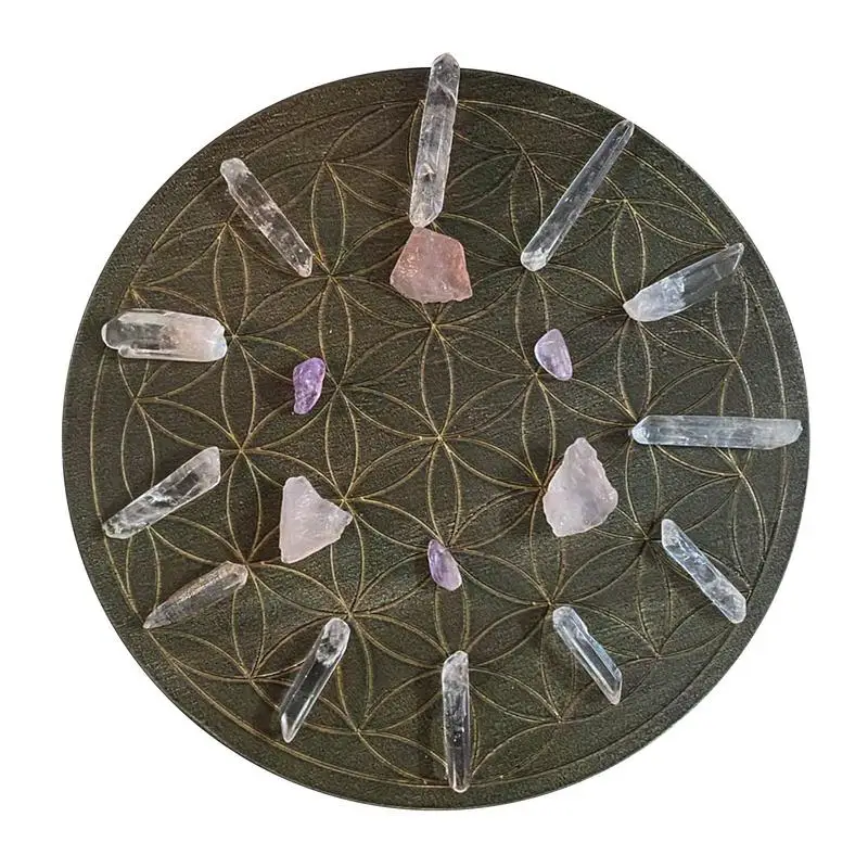23.5cm Flower Of Life Energy Disk Altar Astrolabe Divination Compass Oak Carved Astrolabe Party Game Witch Divination Props 
23.5cm Flower Of Life Energy Disk Altar Astrolabe Divination Compass Oak Carved Astrolabe Party Game Witch Divination Props