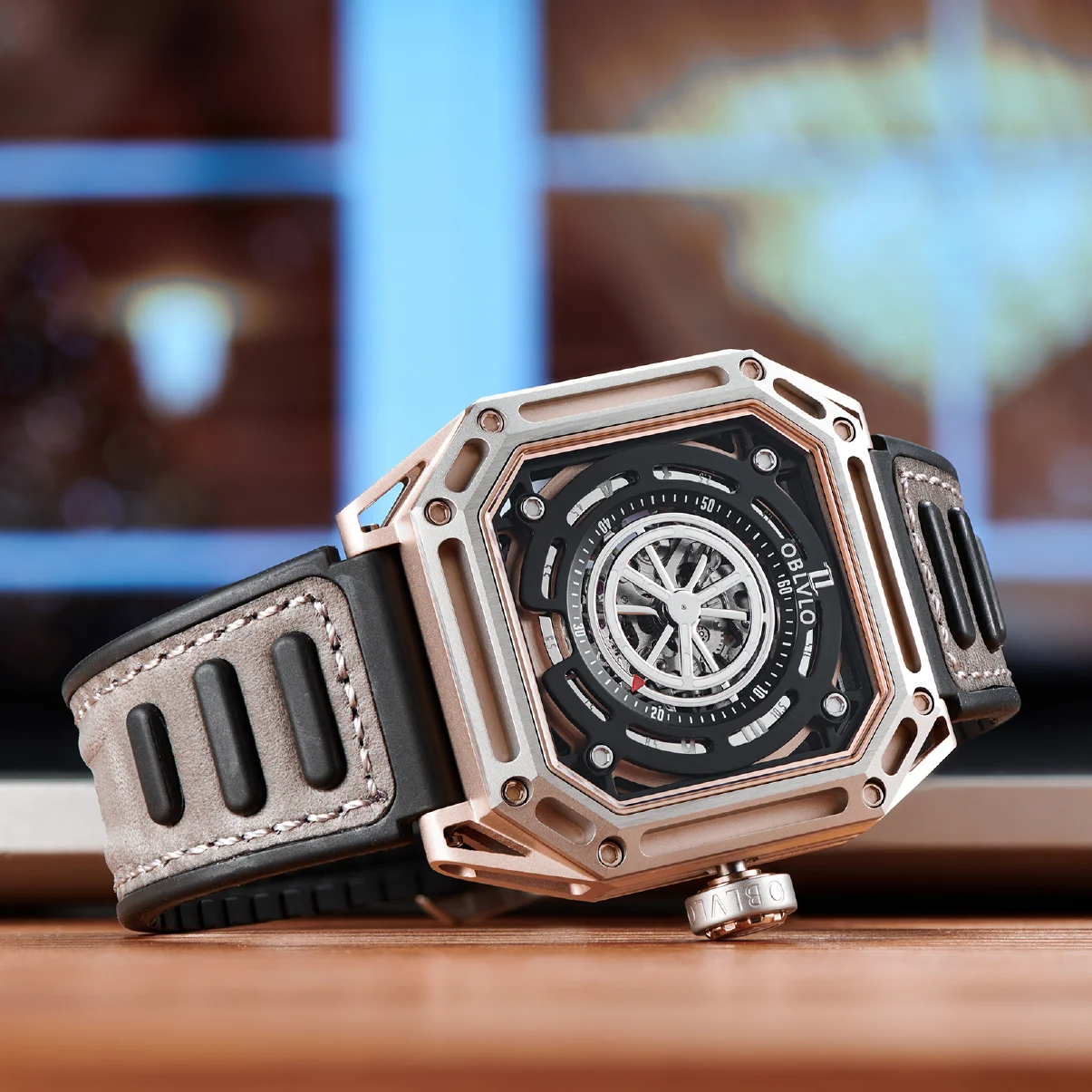OBLVLO Luxury Brand Sport Watch For Men Mechanical Automatic Watch Full Steel Waterproof Square Cool Luminous Rubber Watch AK
OBLVLO Luxury Brand Sport Watch For Men Mechanical Automatic Watch Full Steel Waterproof Square Cool Luminous Rubber Watch AK