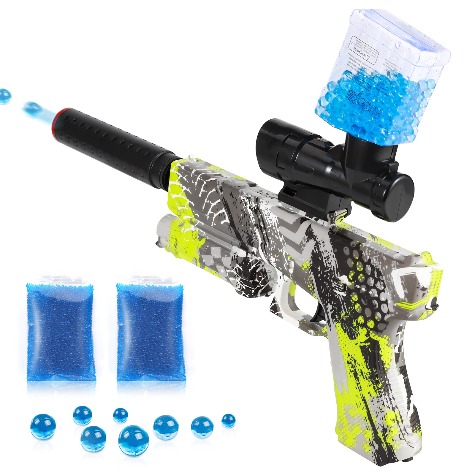 Electric Water Gun Gel Bullet Toy Gun Blasting Launcher Outdoor Game Toy Pistol Prop Gun Children Weapon Model Boy Birthday Gift
Electric Water Gun Gel Bullet Toy Gun Blasting Launcher Outdoor Game Toy Pistol Prop Gun Children Weapon Model Boy Birthday Gift