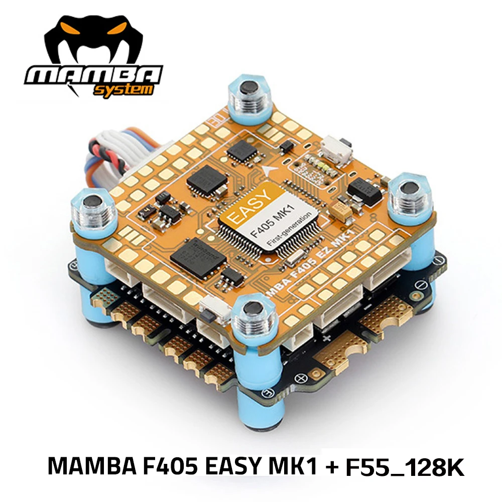 DIATONE MAMBA EASY F405 MK1 F4 Flight Controller OSD W/ F55_128K BLHeli_32Bit 55A ESC 4in1 3-6S DSHO1200 Stack for RC FPV Drone
DIATONE MAMBA EASY F405 MK1 F4 Flight Controller OSD W/ F55_128K BLHeli_32Bit 55A ESC 4in1 3-6S DSHO1200 Stack for RC FPV Drone