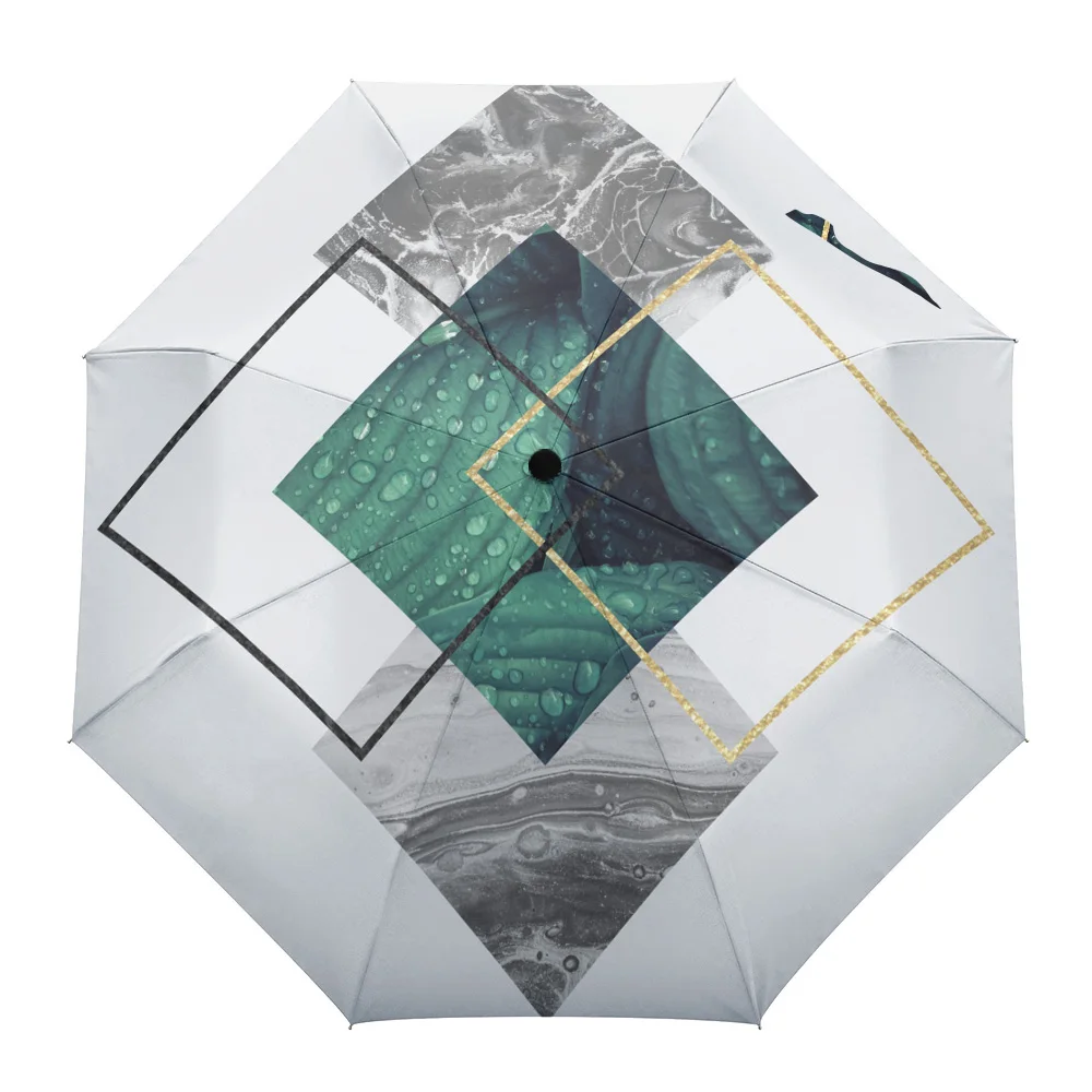 Marble Tropical Plant Simple Fully-automatic Umbrella for Outdoor Kids Adults Printed Umbrella Foldable Eight Strand Umbrella
Marble Tropical Plant Simple Fully-automatic Umbrella for Outdoor Kids Adults Printed Umbrella Foldable Eight Strand Umbrella