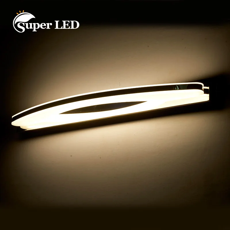 Bathroom Mirror Light Acrylic Lampshade Wall Lamp Stainless Steel Sconce Home Lighting AC85-265V Modern 8W 12W Led Mirror Lights
Bathroom Mirror Light Acrylic Lampshade Wall Lamp Stainless Steel Sconce Home Lighting AC85-265V Modern 8W 12W Led Mirror Lights