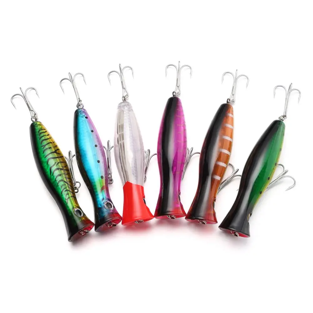 Artificial Fishing Tackle Bass 6 Colors Popper Bait Wobblers Hard Bait Fishing Lures 
Artificial Fishing Tackle Bass 6 Colors Popper Bait Wobblers Hard Bait Fishing Lures