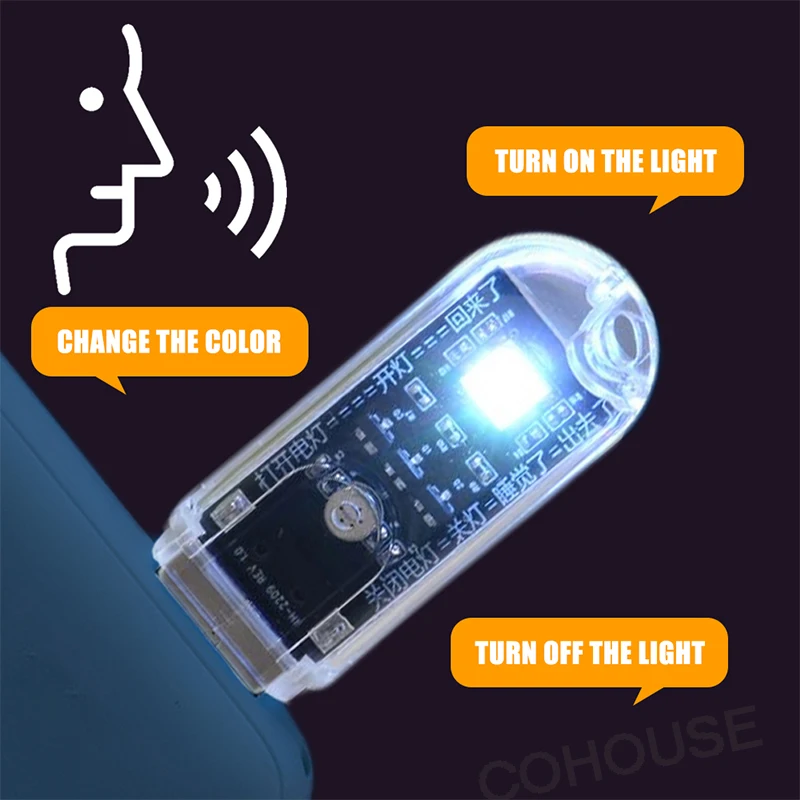 1PC Voice Control Smart LED Light USB Lamp Intelligent No Internet Computer Mobile Power Charging Speak Book Lamp Night Light
1PC Voice Control Smart LED Light USB Lamp Intelligent No Internet Computer Mobile Power Charging Speak Book Lamp Night Light