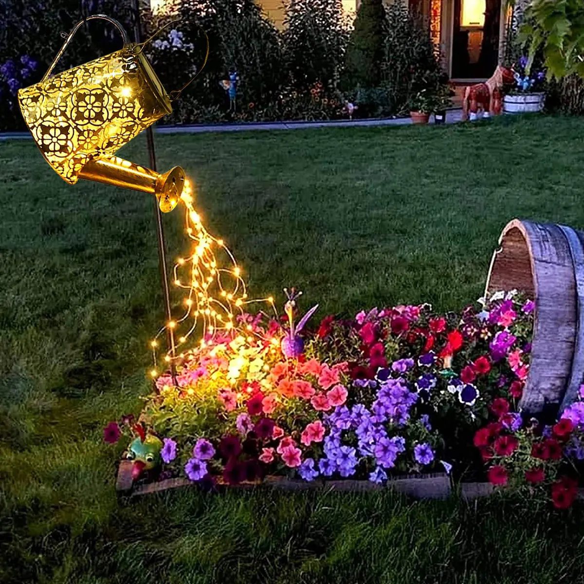 Solar Watering Can Light Watering Can LED String Light Shower Garden Light Hanging Shower Garden Light Waterproof Solar Lamp
Solar Watering Can Light Watering Can LED String Light Shower Garden Light Hanging Shower Garden Light Waterproof Solar Lamp