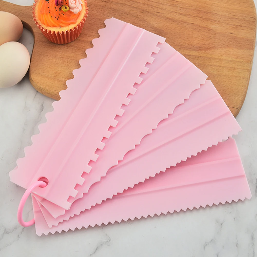 4PCS/Set New Comb Cake Scraper Pattern Cream ScraperDIY Baking Tools Plastic Cream Scraper Set Baking Accessories
4PCS/Set New Comb Cake Scraper Pattern Cream ScraperDIY Baking Tools Plastic Cream Scraper Set Baking Accessories
