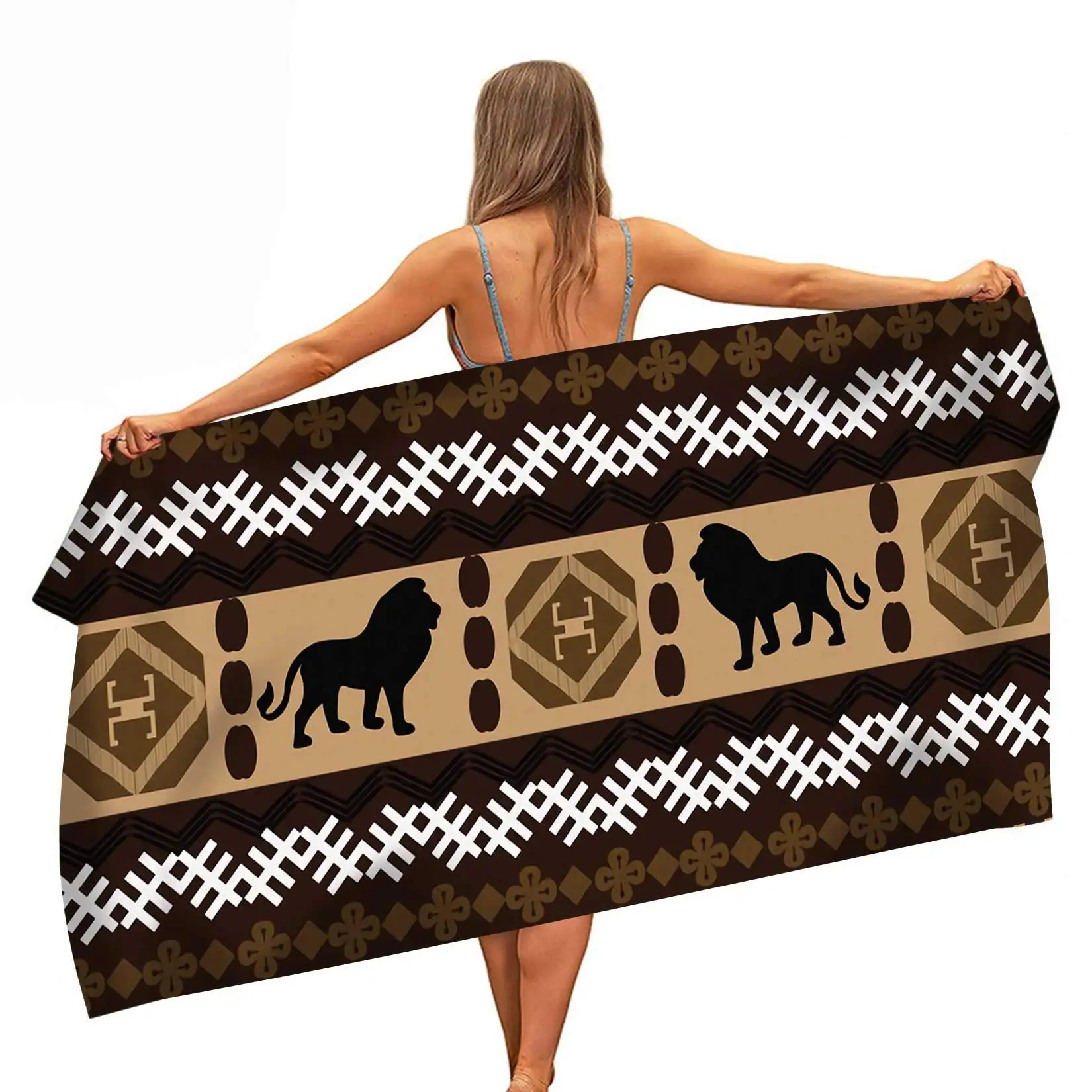 African Lion Microfiber Beach Towel Wild Animal Towel Microfiber Pool Towels Lightweight Compact Beach Accessories for Men Women
African Lion Microfiber Beach Towel Wild Animal Towel Microfiber Pool Towels Lightweight Compact Beach Accessories for Men Women