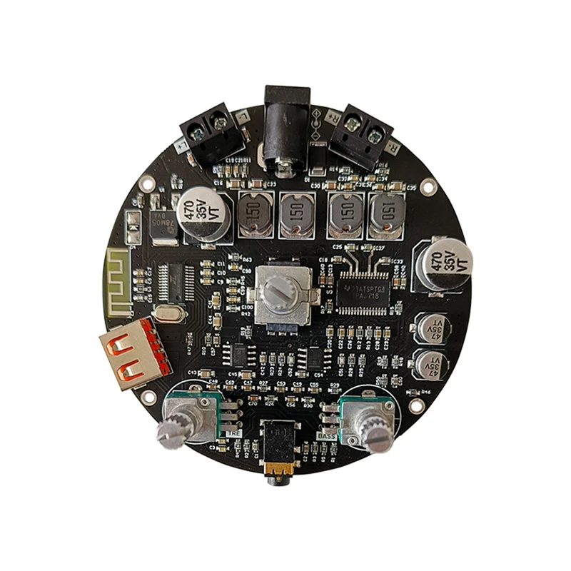 ZK-R302 Volume Indicator LED Bluetooth Audio Amplifier Board Module TPA3118 High And Low Bass Adjustment 30Wx2 Speaker
ZK-R302 Volume Indicator LED Bluetooth Audio Amplifier Board Module TPA3118 High And Low Bass Adjustment 30Wx2 Speaker