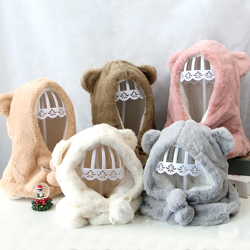 Cartoon Bear Baby Hat Solid Color Outdoor Ear Protection Plush Children Toddler Cap Warm Thick Winter Kids Girl Boy Bonnet Hat
Cartoon Bear Baby Hat Solid Color Outdoor Ear Protection Plush Children Toddler Cap Warm Thick Winter Kids Girl Boy Bonnet Hat