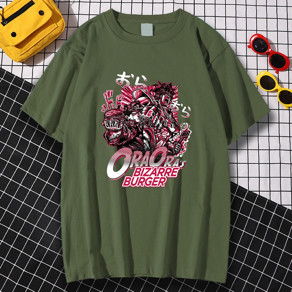 Футболка JOJO'S мужская с японским аниме принтом, винтажная модная тенниска с рисунком, свободная дышащая майка, уличная одежда, лето
Футболка JOJO'S мужская с японским аниме принтом, винтажная модная тенниска с рисунком, свободная дышащая майка, уличная одежда, лето