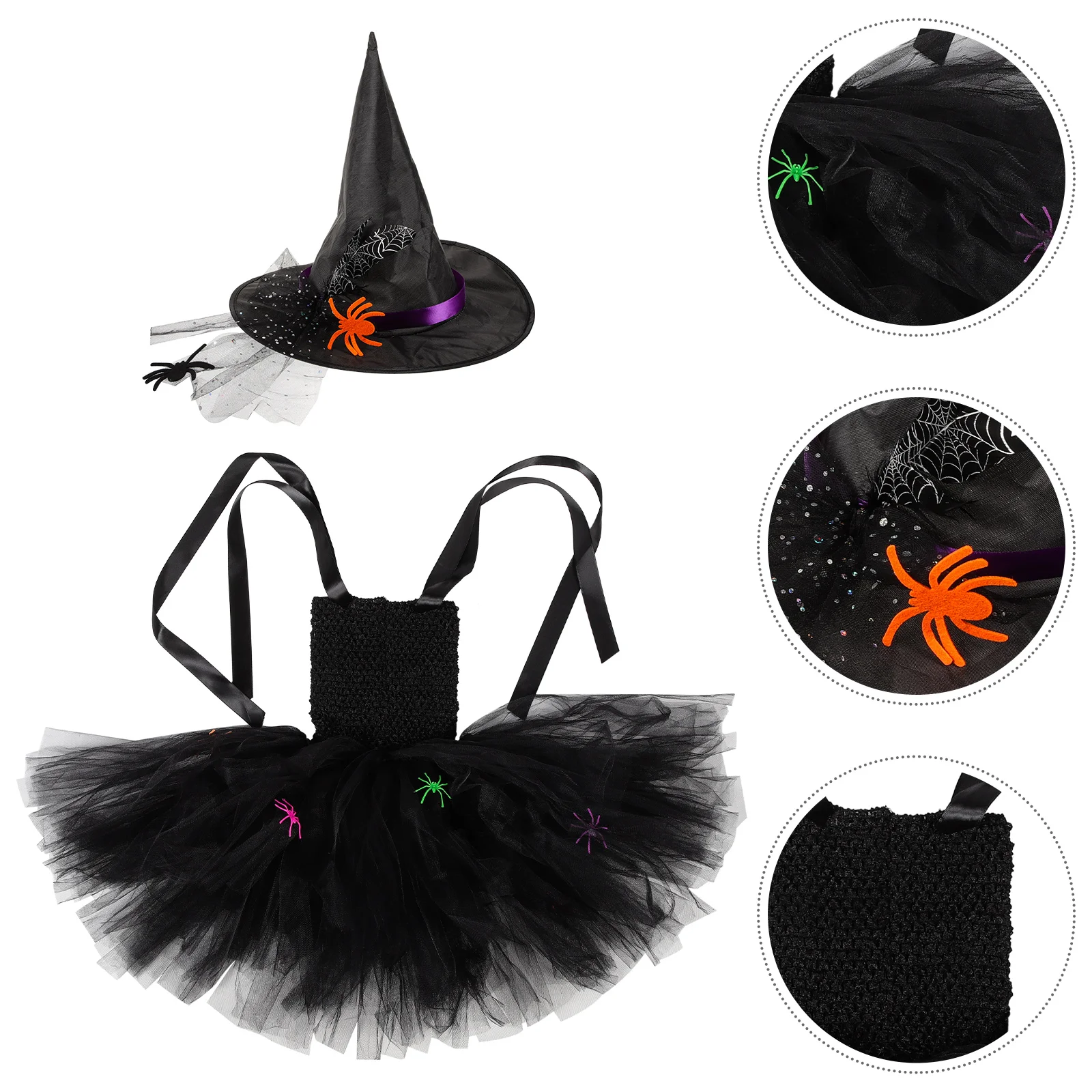 Girl Sleeveless Prom Dressesss Little Halloween Costume Party Witch Hat Children's Costumes/dance
Girl Sleeveless Prom Dressesss Little Halloween Costume Party Witch Hat Children's Costumes/dance