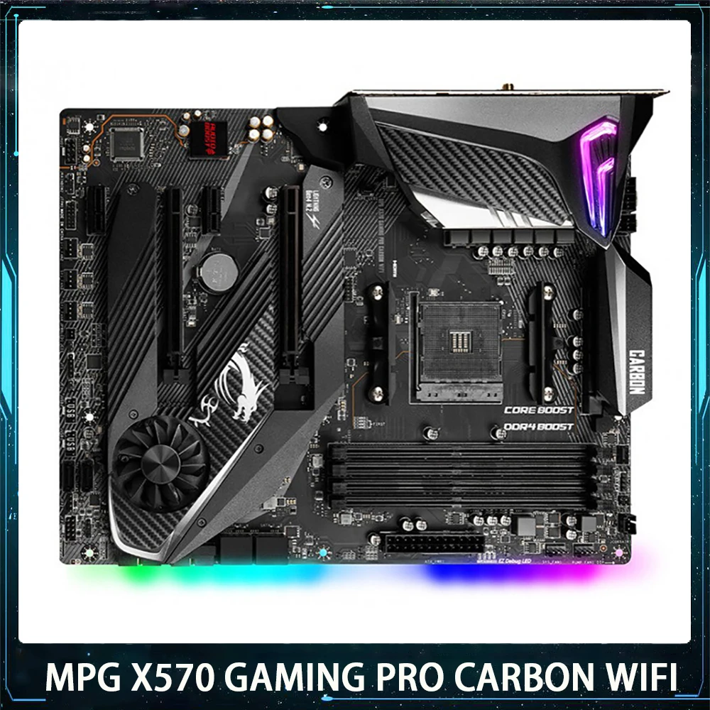 MPG X570 GAMING PRO CARBON WIFI For Msi AMD AM4 DDR4 128G M.2*2 SATA3 USB3.2 ATX Desktop Motherboard High Quality Fast Ship
MPG X570 GAMING PRO CARBON WIFI For Msi AMD AM4 DDR4 128G M.2*2 SATA3 USB3.2 ATX Desktop Motherboard High Quality Fast Ship
