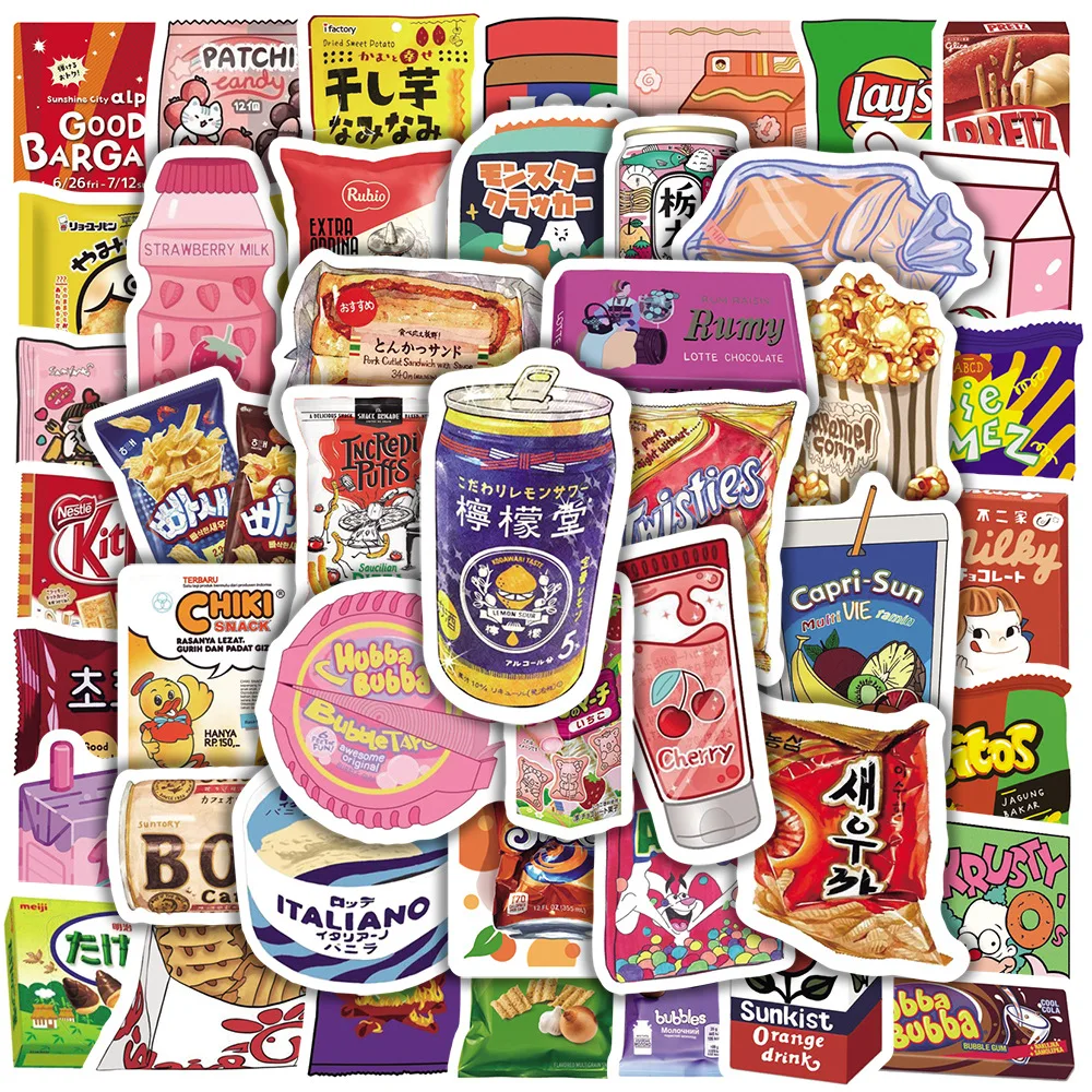 10/30/50PCS Cool Popular Stickers Pack Skateboard Guitar Decoration DIY Laptop Animation Cartoon Snacks Graffiti Decals Wholesal
10/30/50PCS Cool Popular Stickers Pack Skateboard Guitar Decoration DIY Laptop Animation Cartoon Snacks Graffiti Decals Wholesal