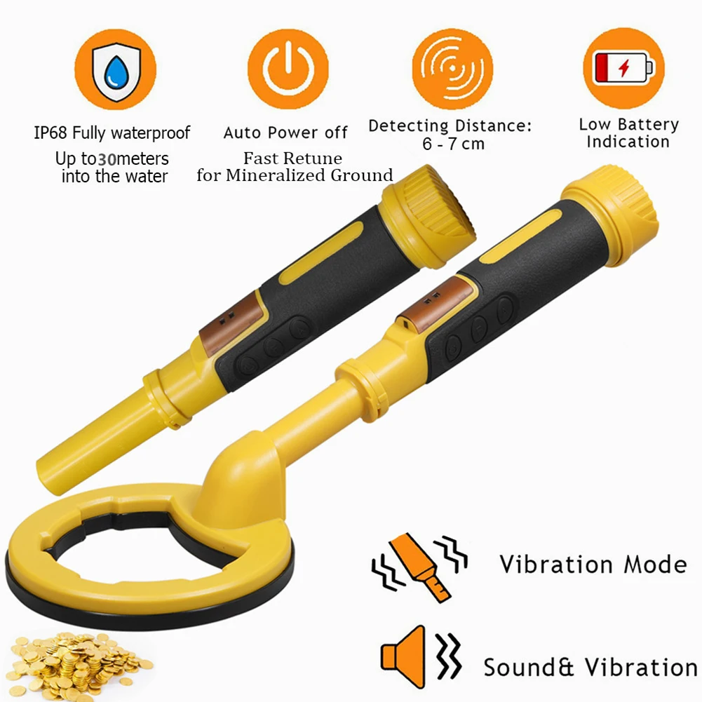 2 in 1 60m Underwater Metal Search Detector Pulse Pinpointer Induction Diving Treasure IP68 Waterproof Handheld Metal Finders
2 in 1 60m Underwater Metal Search Detector Pulse Pinpointer Induction Diving Treasure IP68 Waterproof Handheld Metal Finders