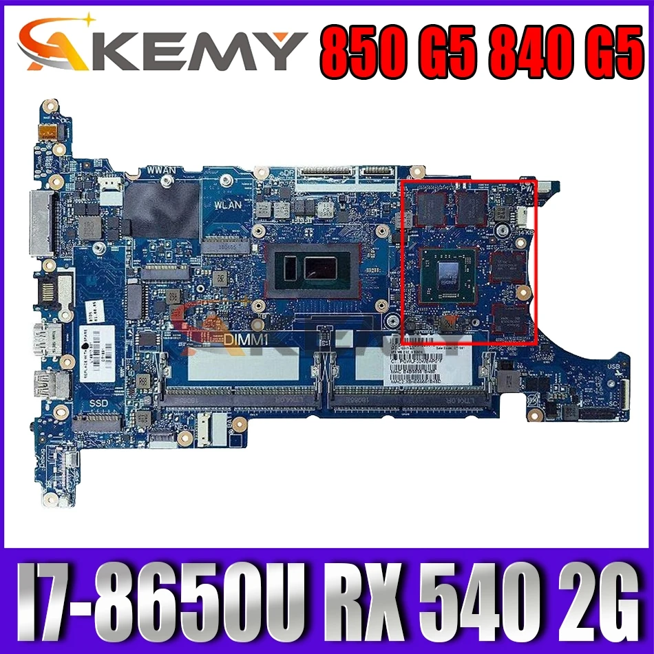 Материнская плата для ноутбука HP EliteBook 850 G5 840 G5 MB I7-8650U CPU RX 540 2G DDR4 L15521-601 6050A2945601-MB-A01
Материнская плата для ноутбука HP EliteBook 850 G5 840 G5 MB I7-8650U CPU RX 540 2G DDR4 L15521-601 6050A2945601-MB-A01