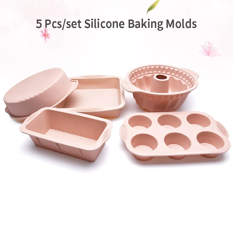 Goldbaking Silicone Baking Molds Fluted Round Cake Pan Non-Stick Bundt Forms Jello Buntcake Gelatin Loaf Bread Mould
Goldbaking Silicone Baking Molds Fluted Round Cake Pan Non-Stick Bundt Forms Jello Buntcake Gelatin Loaf Bread Mould