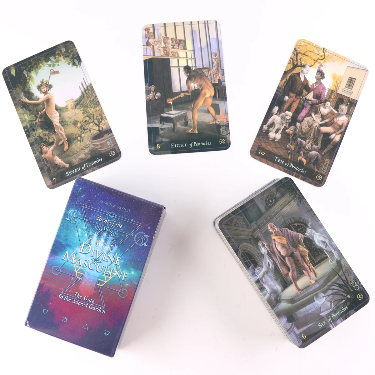 78 Pcs Tarot Of The Divine Masculine Original Tarot Cards Deck Board Game Card Game Table Game Gift Fortune-Telling Oracle
78 Pcs Tarot Of The Divine Masculine Original Tarot Cards Deck Board Game Card Game Table Game Gift Fortune-Telling Oracle
