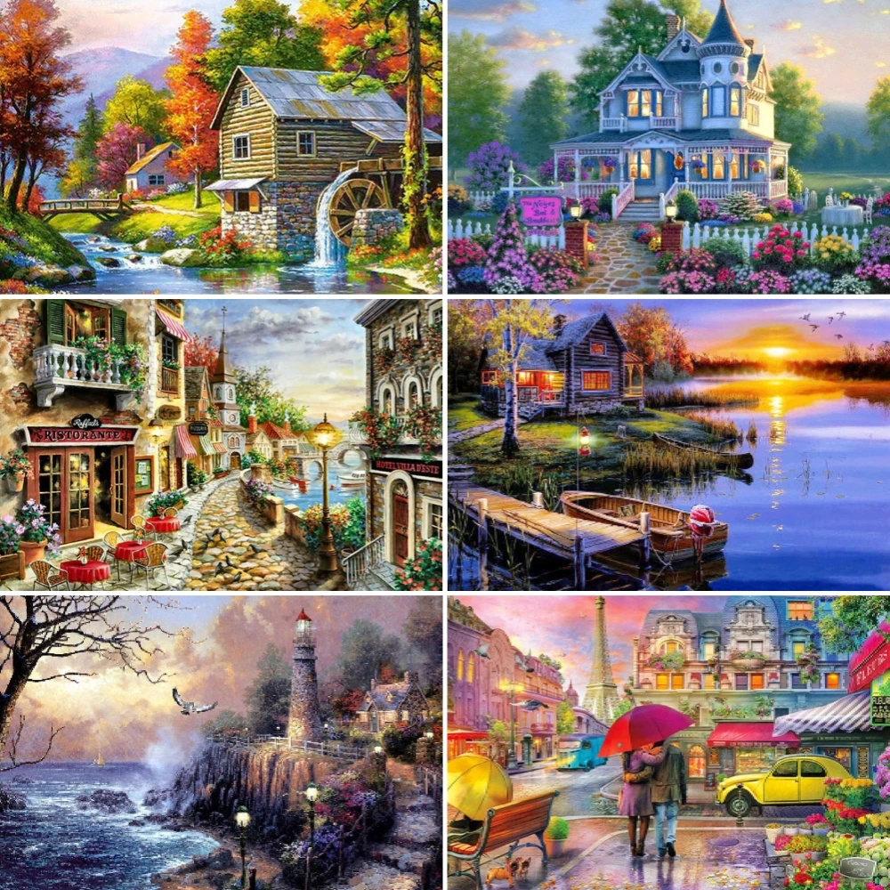 5D DIY Building Scenery Diamond Painting Kit Full Round Drill Diamond Mosaic Cross Stitch Diamond Embroidery Home Decor Gifts
5D DIY Building Scenery Diamond Painting Kit Full Round Drill Diamond Mosaic Cross Stitch Diamond Embroidery Home Decor Gifts