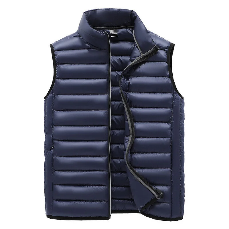 Autumn Winter Lightweight Vest Men Outdoor Casual Stand Collar Windbreaker Mens Vest Solid Color Sleeveless Jacket Men Waistcoat
Autumn Winter Lightweight Vest Men Outdoor Casual Stand Collar Windbreaker Mens Vest Solid Color Sleeveless Jacket Men Waistcoat