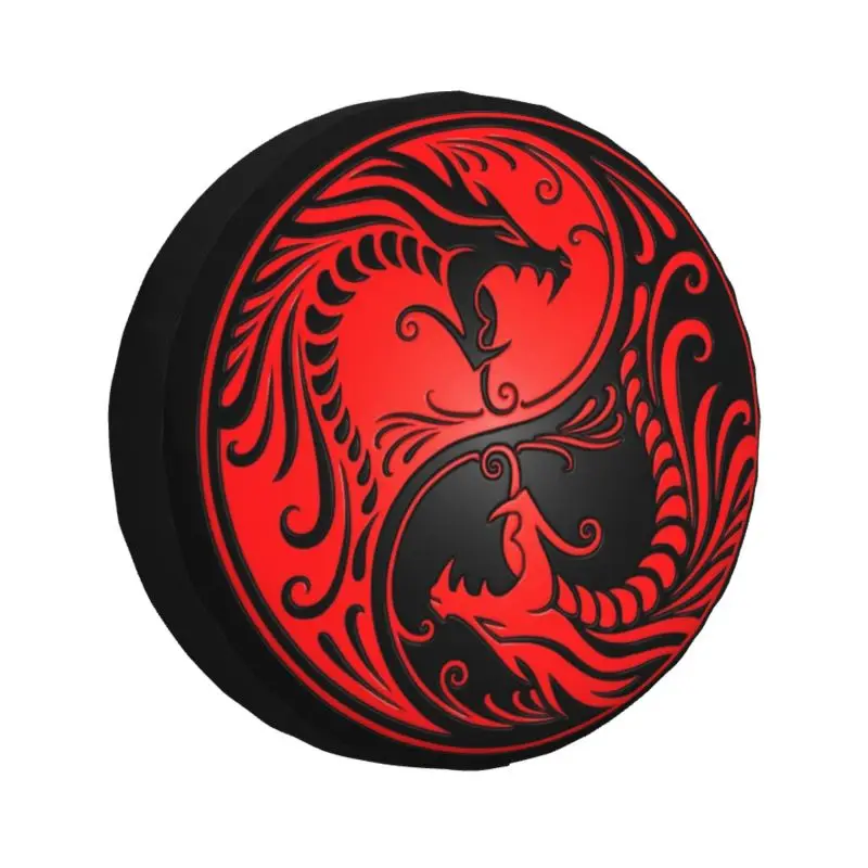 Yin Yang Dragons Red And Black Spare Tire Cover for Prado Pajero Wrangler Jeep RV SUV 4WD 4x4 Car Wheel Protector Covers
Yin Yang Dragons Red And Black Spare Tire Cover for Prado Pajero Wrangler Jeep RV SUV 4WD 4x4 Car Wheel Protector Covers