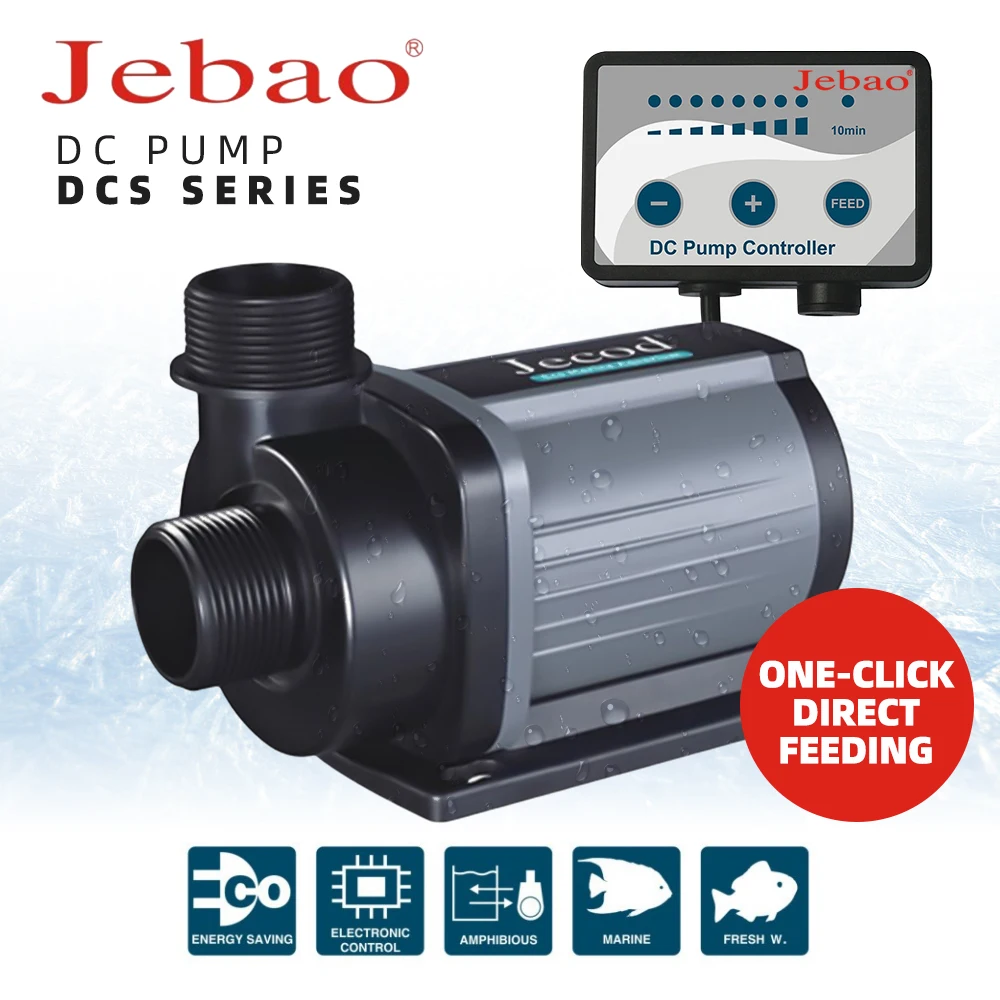 

Jebao Pump DCS 1200-12000 L/H Series Aquarium Fish Tank Adjustable Submersible Controllable Water Pump Flow Fountain