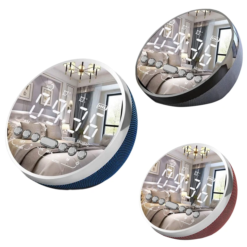 Digital Alarm Clock Bluetooth Speakers,LED Portable Bedroom Desk Bedside Clocks With Mirror FM Radio USB Port Charg
Digital Alarm Clock Bluetooth Speakers,LED Portable Bedroom Desk Bedside Clocks With Mirror FM Radio USB Port Charg