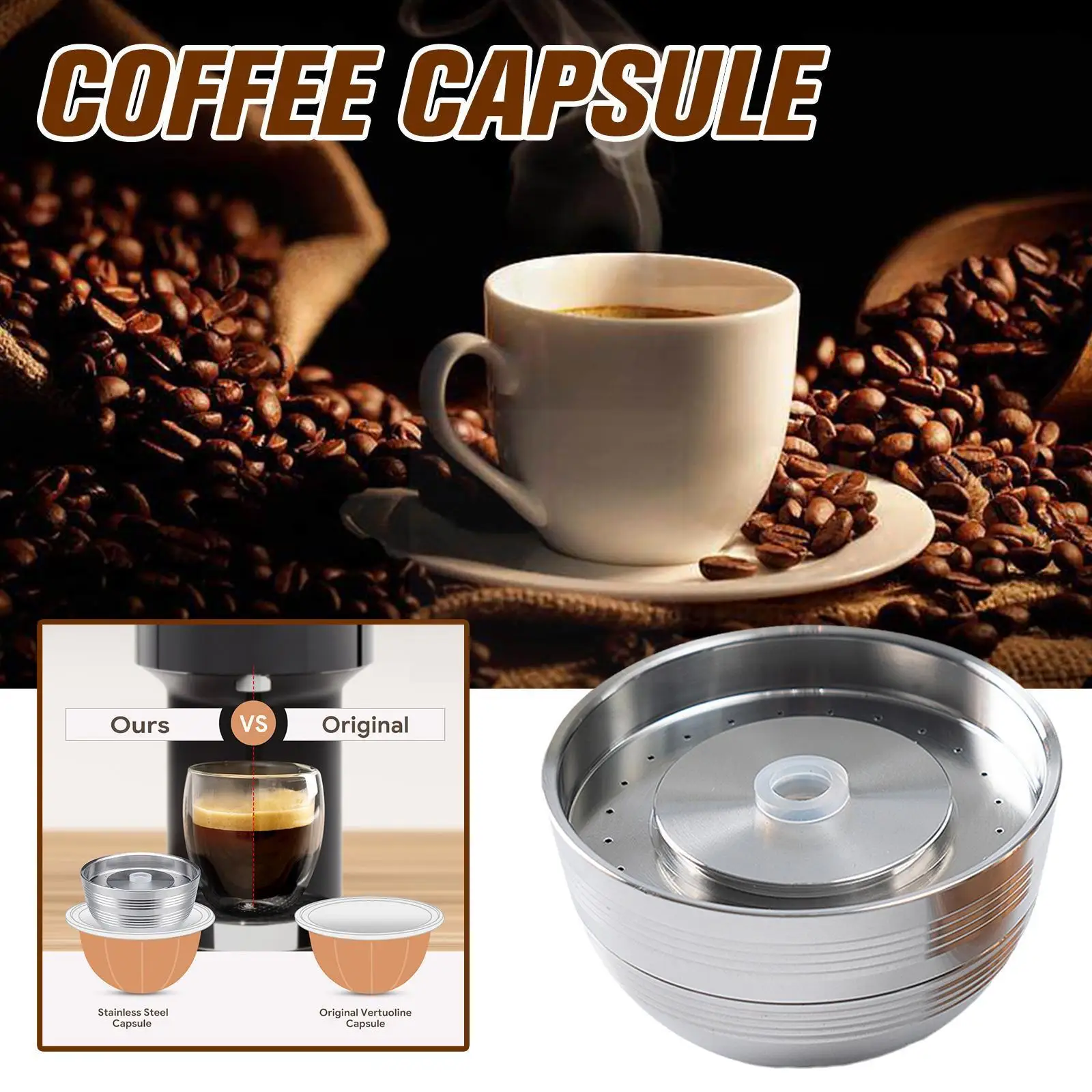 Стальные многоразовые капсулы для Nespresso Vertuo Next, многоразовые капсулы, совместимые с фильтром для кофе с оригинальным T9j0
Стальные многоразовые капсулы для Nespresso Vertuo Next, многоразовые капсулы, совместимые с фильтром для кофе с оригинальным T9j0