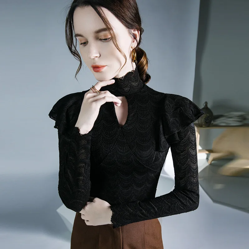 HIgh Quality 2023 Women T-shirt Lace Court Style Design Female Autumn Sexy Crop Top Clothes Casual Fashion Blouses Grace Meeting
HIgh Quality 2023 Women T-shirt Lace Court Style Design Female Autumn Sexy Crop Top Clothes Casual Fashion Blouses Grace Meeting