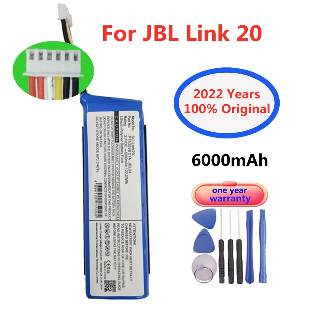 Оригинальный 3,7 в 6000 мАч P763098 01A Сменный аккумулятор для JBL Link 20 Link20 динамик Портативный беспроводной Bluetooth аудио аккумулятор
Оригинальный 3,7 в 6000 мАч P763098 01A Сменный аккумулятор для JBL Link 20 Link20 динамик Портативный беспроводной Bluetooth аудио аккумулятор