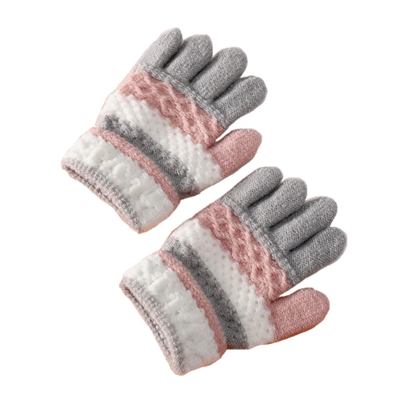 1 Pair Kids Winter Gloves Knitted Stripe Children Coldproof Warm Full Finger Gloves Boys Girls Mittens
1 Pair Kids Winter Gloves Knitted Stripe Children Coldproof Warm Full Finger Gloves Boys Girls Mittens