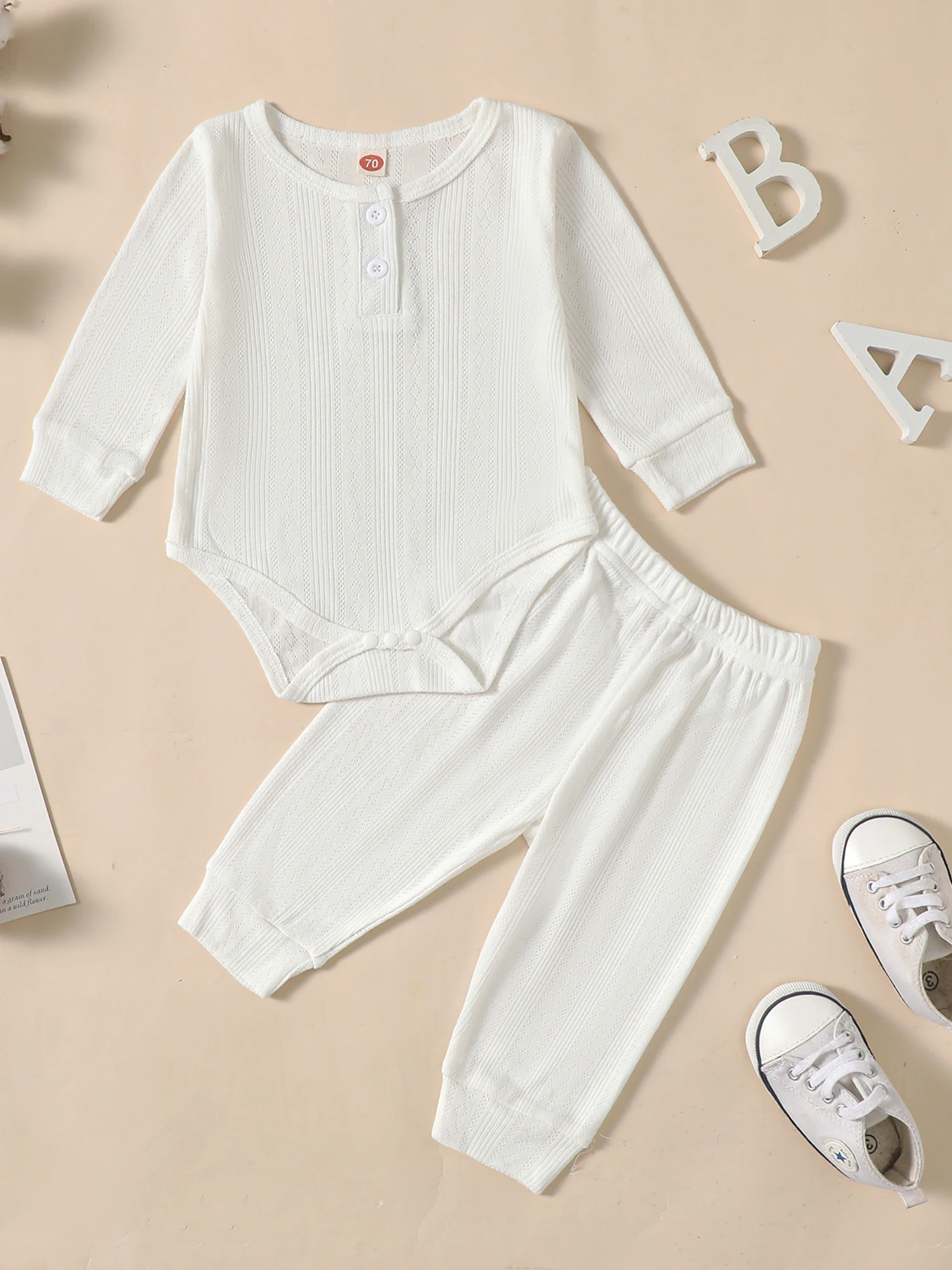 Baby Girls Boys Winter Clothes Set Long Sleeve Button Up Crew Neck Romper Pants Infant Outfits
Baby Girls Boys Winter Clothes Set Long Sleeve Button Up Crew Neck Romper Pants Infant Outfits