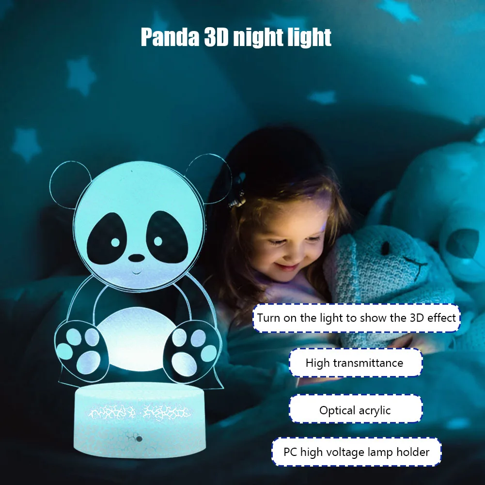 Panda LED Night Light Touch Sensor Colorful Cartoon Silicone USB Rechargeable Bedroom Bedside Lamp for Children Kids Baby Gift
Panda LED Night Light Touch Sensor Colorful Cartoon Silicone USB Rechargeable Bedroom Bedside Lamp for Children Kids Baby Gift