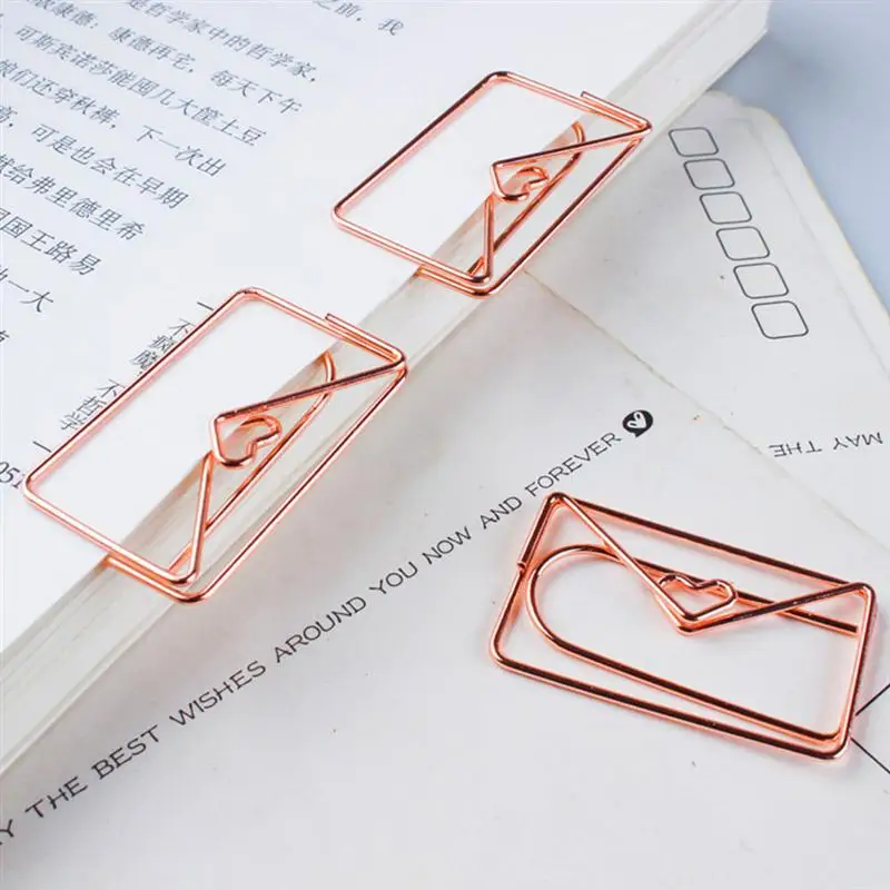 20pcs Creative Paper Clips Envelope Shape Metal Paperclip on Book Paper Students Stationery Office School Binding Supplies
20pcs Creative Paper Clips Envelope Shape Metal Paperclip on Book Paper Students Stationery Office School Binding Supplies