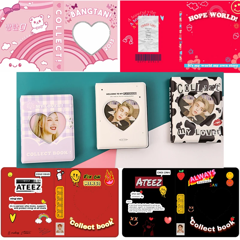 Customized Photocard Binder DIY Heart Butterfly Cutout Button Photocard Holder Book 3/5inch Photo Collect Book 4film Photo Album
Customized Photocard Binder DIY Heart Butterfly Cutout Button Photocard Holder Book 3/5inch Photo Collect Book 4film Photo Album