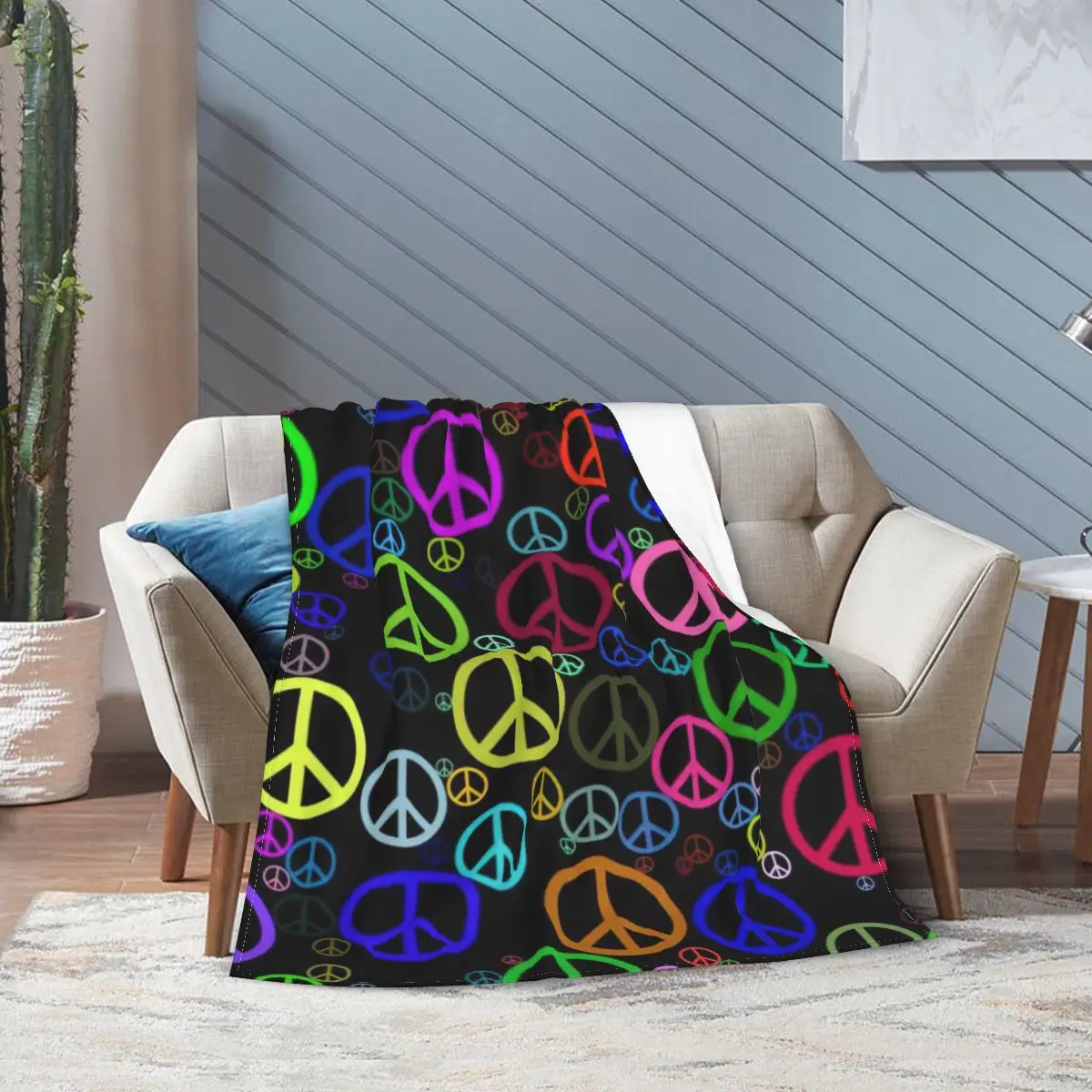 Hippie Style Peace Signs Flannel Fleece Blanket For Kids Teens Adults Soft Cozy Warm Fuzzy
Hippie Style Peace Signs Flannel Fleece Blanket For Kids Teens Adults Soft Cozy Warm Fuzzy