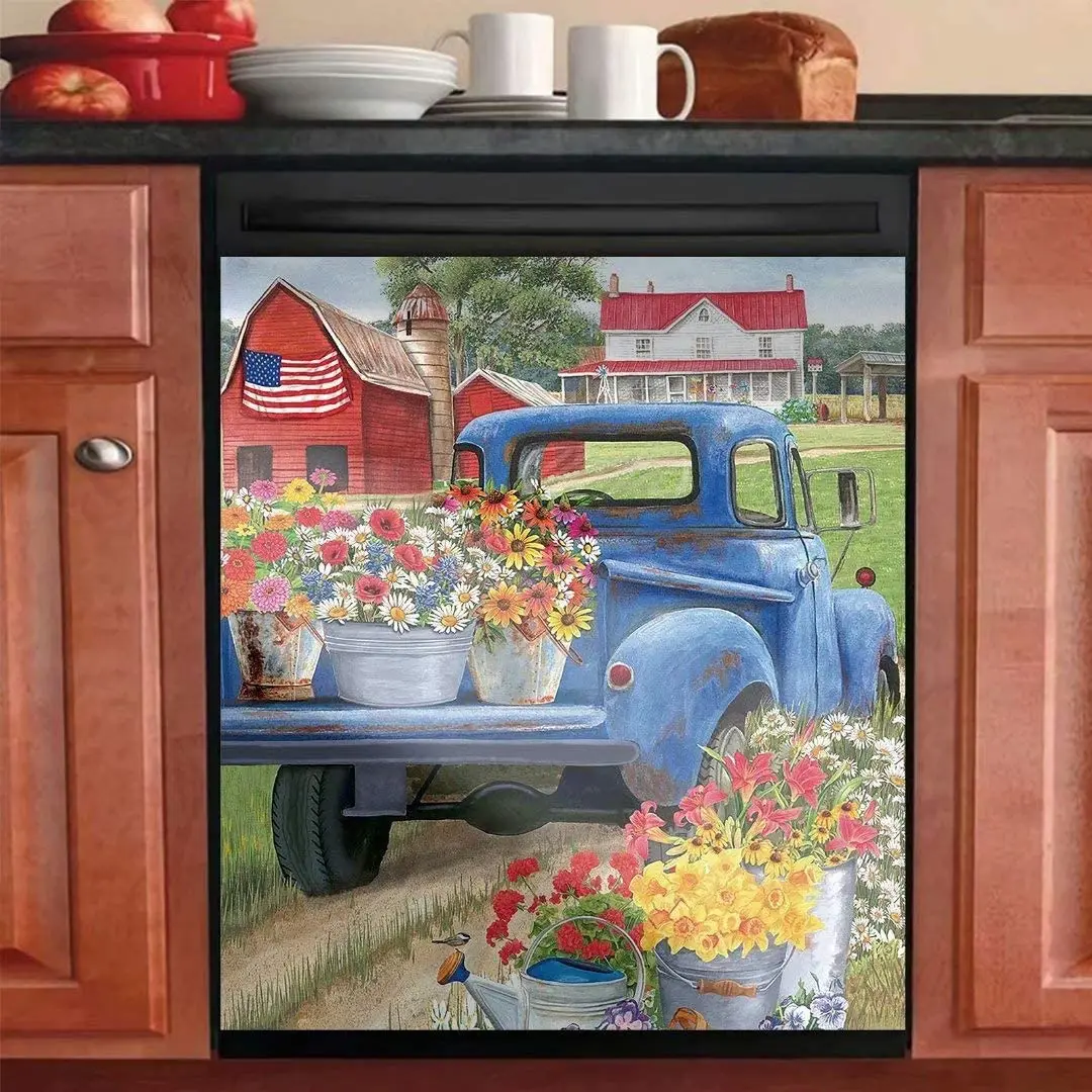 Car Colorful Flowers Magnetic Dishwasher Sticker,Farmhouse Chicken Fridge Door Cover Sheet,Refrigerator Panels Kitchen Cabinet D
Car Colorful Flowers Magnetic Dishwasher Sticker,Farmhouse Chicken Fridge Door Cover Sheet,Refrigerator Panels Kitchen Cabinet D