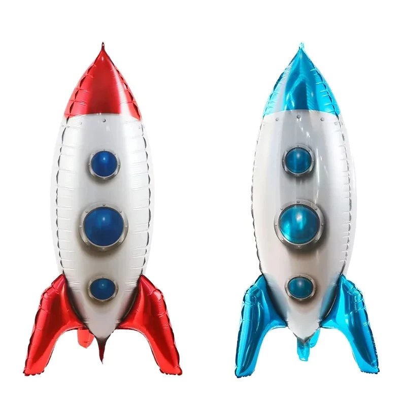 4D Rocket Aluminum Film Balloon Cartoon Standing Rocket Globos Birthday Wedding Party Decoration Balloon Space Theme
4D Rocket Aluminum Film Balloon Cartoon Standing Rocket Globos Birthday Wedding Party Decoration Balloon Space Theme