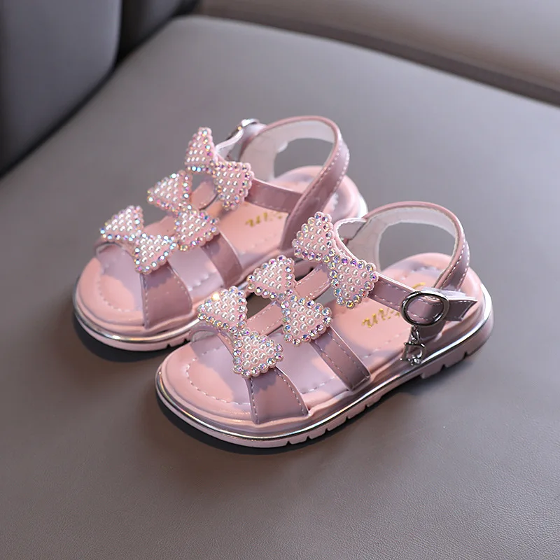 Sandal for Girl Child Flat Leather Shoes Summer Fashion Children Princess Bowtie Shoes Rhinestone Open Toe Fashion Sandals
Sandal for Girl Child Flat Leather Shoes Summer Fashion Children Princess Bowtie Shoes Rhinestone Open Toe Fashion Sandals