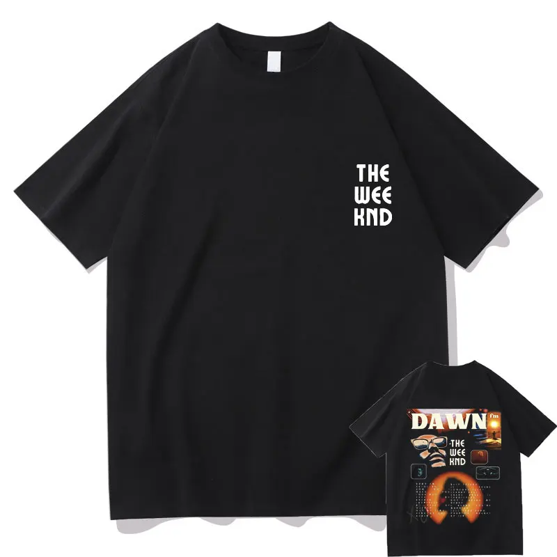 The Weeknd Dawn FM Graphic Tshirt Men's Black T Shirt Short Sleeve Unisex Fashion Vintage Tees Men Women Hip Hop Loose T-shirts
The Weeknd Dawn FM Graphic Tshirt Men's Black T Shirt Short Sleeve Unisex Fashion Vintage Tees Men Women Hip Hop Loose T-shirts