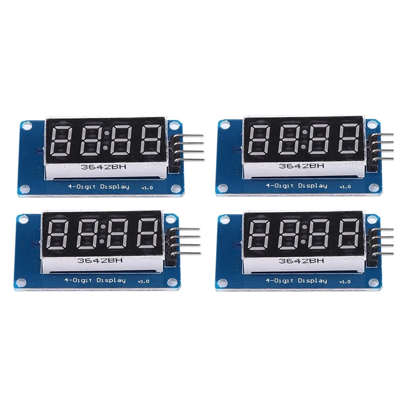 4Pcs LED Display Module,With Clock Display Module LED 4-Digit Adjustable Brightness Display Module For Android
4Pcs LED Display Module,With Clock Display Module LED 4-Digit Adjustable Brightness Display Module For Android