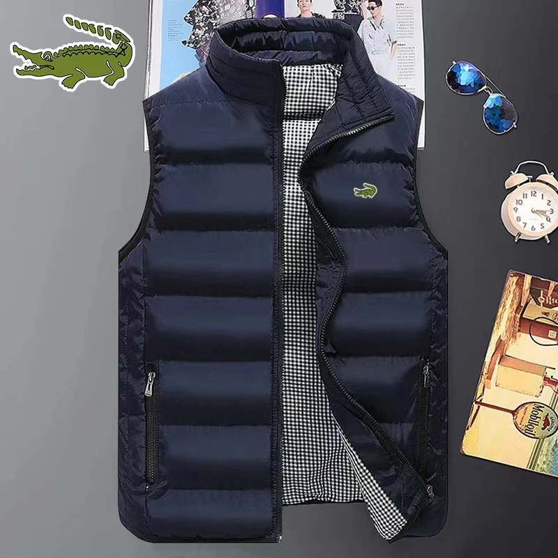 CARTELO Embroidery Men's and women's autumn and winter warm and windproof Vest Jacket fashion trend thickened cotton padded warm
CARTELO Embroidery Men's and women's autumn and winter warm and windproof Vest Jacket fashion trend thickened cotton padded warm