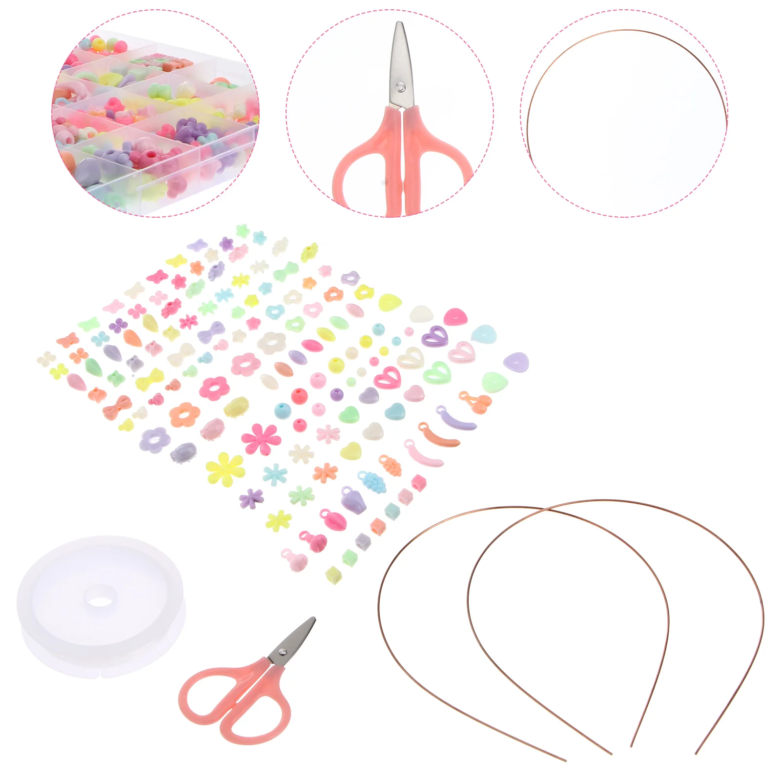 Kids Jewelry Making Kit Girls DIY Beads Toy Handmade Jewelry Accessories for Bracelets Necklace (Macaron, Mixed Patterns)
Kids Jewelry Making Kit Girls DIY Beads Toy Handmade Jewelry Accessories for Bracelets Necklace (Macaron, Mixed Patterns)