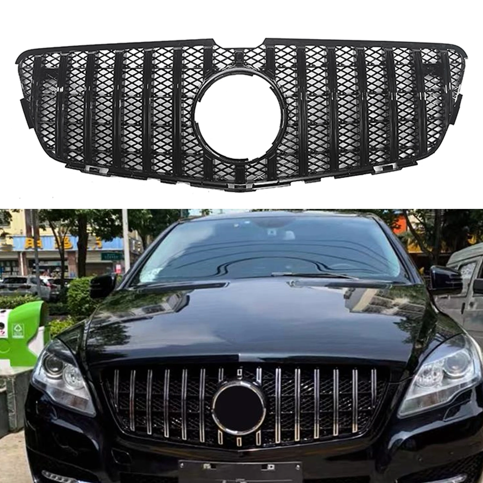 Front Grille Racing Grill For Mercedes-Benz R-Class W251 2011-2017 R350 GT Style Black Car Upper Bumper Vent Hood Mesh Grid Trim
Front Grille Racing Grill For Mercedes-Benz R-Class W251 2011-2017 R350 GT Style Black Car Upper Bumper Vent Hood Mesh Grid Trim