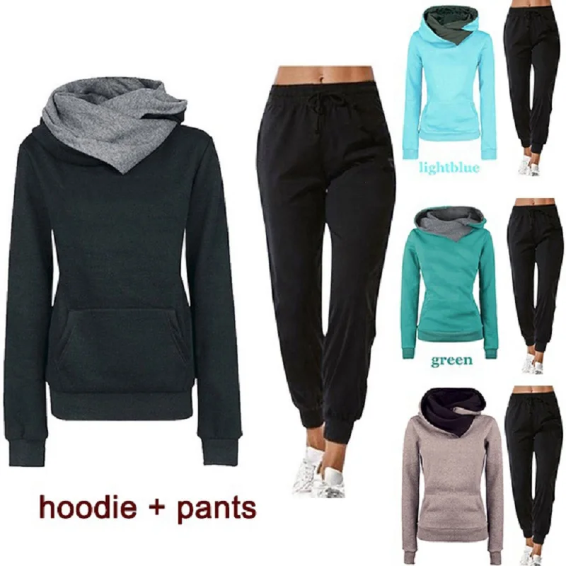2023 New Autumn Women's Sets Hooded Sweater Suit Two Color Hat Outdoor Running Fitness and Leisure Pullover and Elastic Pants
2023 New Autumn Women's Sets Hooded Sweater Suit Two Color Hat Outdoor Running Fitness and Leisure Pullover and Elastic Pants