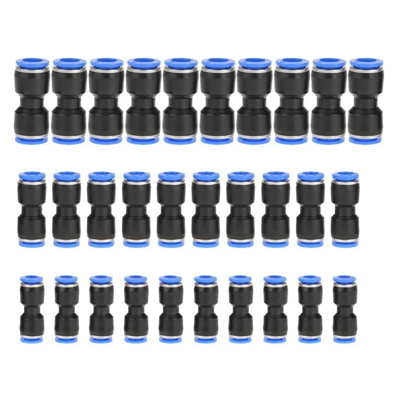 30Pcs Air Line Fittings Push-To-Connect Fittings Straight Push Connectors Plastic Quick Release Connectors
30Pcs Air Line Fittings Push-To-Connect Fittings Straight Push Connectors Plastic Quick Release Connectors