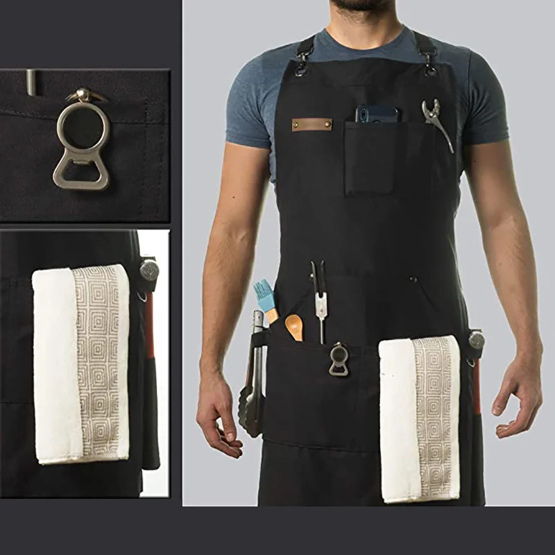 Canvas Backpack Buckle Mens Apron Six Color Available Solid Color Apron Multiple Pocket Sleeveless Anti Fouling Simplicity Apron
Canvas Backpack Buckle Mens Apron Six Color Available Solid Color Apron Multiple Pocket Sleeveless Anti Fouling Simplicity Apron